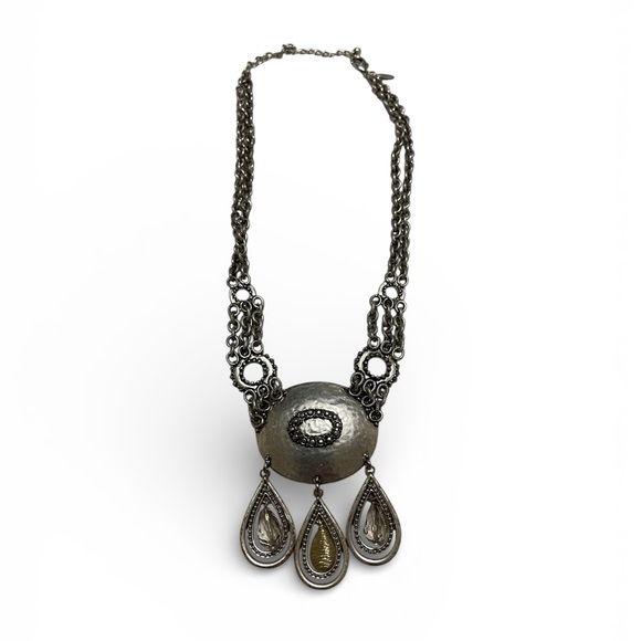 Chico's Intricate Silver Necklace - Picture 4 of 4